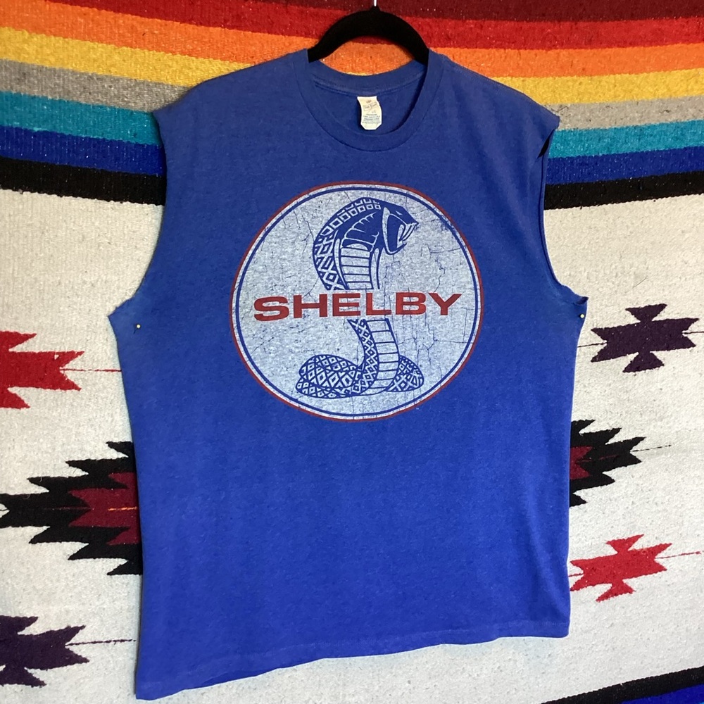 Vintage USA Soft Soun Ford Mustang Shelby Car muscle t shirt fabric made in USA